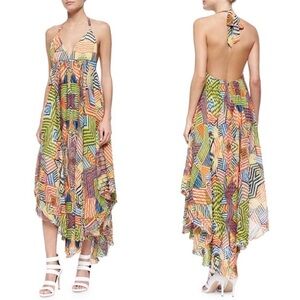 Alice + Olivia Ollie Handkerchief Printed Dress 10